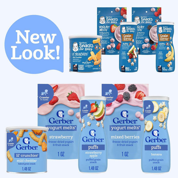Gerber variety pack of snacks for babies and toddlers