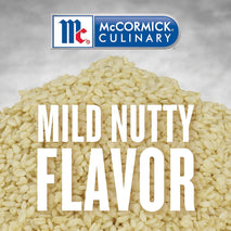 McCormick Culinary Whole Sesame Seeds, 16 oz - Perfect for Noodle Dishes, Sushi, Stir-Fries, and Coating
