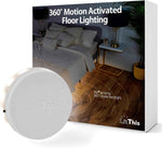 LitThis patented 360° motion-activated night light for under bed, easily positioned, dimmable, auto on/off