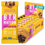 B.T.R Nation Vegan Keto Plant Based Protein Bars - 12 Count, Low Carb, Gluten Free, No Sugar Alcohols, Dairy, Soy