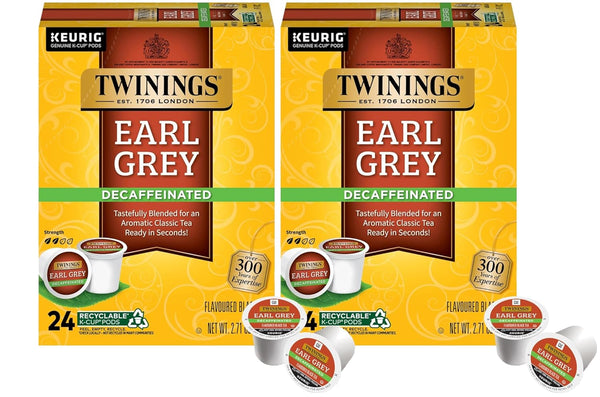 Twinings Lemon and Ginger Herbal Tea K-Cup Pods for Keurig, 24 Count