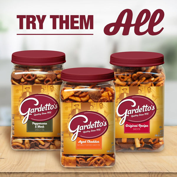 Gardetto's Original Recipe Snack Mix, 18 oz, Salty Snacks Tub