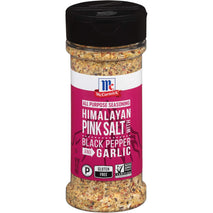 McCormick Himalayan Pink Salt, Black Pepper, and Garlic Seasoning, 6.5 oz, Gluten Free, Paleo, Non GMO