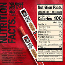 Jack Link's Classics Original Jerky Sticks, 20 Count, 0.8 oz Sticks, Made with Beef and Pork
