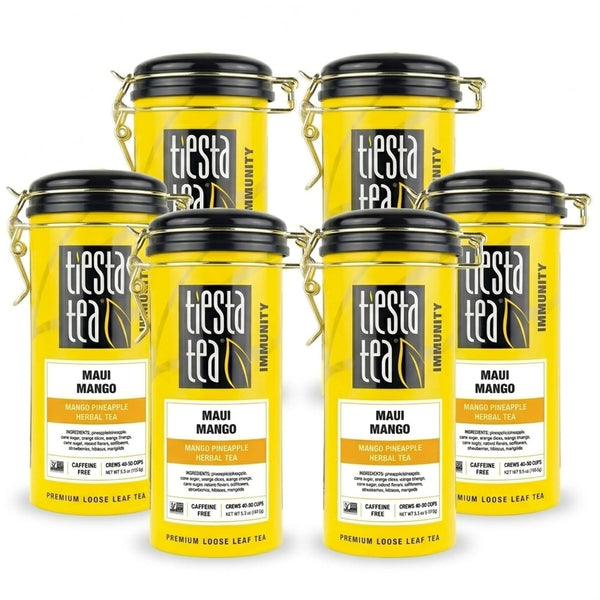 Maui Mango Loose Leaf Herbal Tea Blend for Hot or Iced Brewing