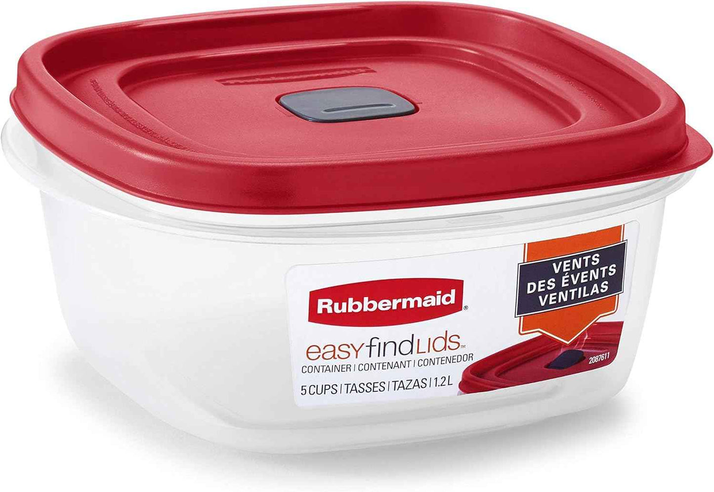 Rubbermaid 60-Piece Food Storage Containers with Lids, Microwave and Dishwasher Safe, Red Color, Ideal for Meal Prep and Pantry Storage