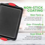 NutriChef 3-Piece Nonstick Kitchen Oven Baking Pans Set