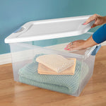 Sterilite 4-Pack 64 Quart Latching Box Storage Organizer Bins