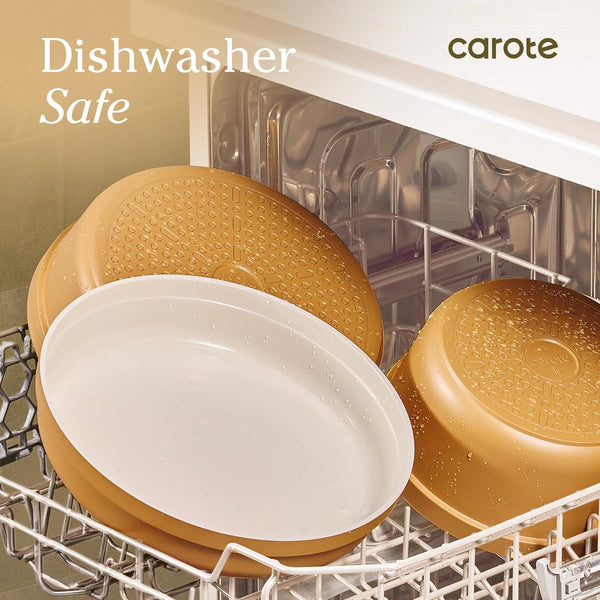 20-piece ceramic cookware set with detachable handles and non-stick coating
