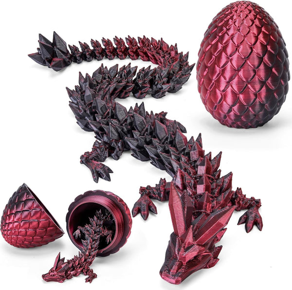 tboline 12 inch 3d printed dragon egg large easter basket stuffer for kids