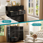 OLIXIS 9 Drawer Storage Organizer Unit for Closet and Living Room