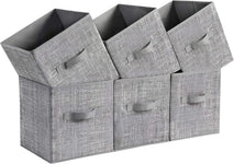 Storage Cubes for Closet Organization with Non-Woven Fabric and Double Handles