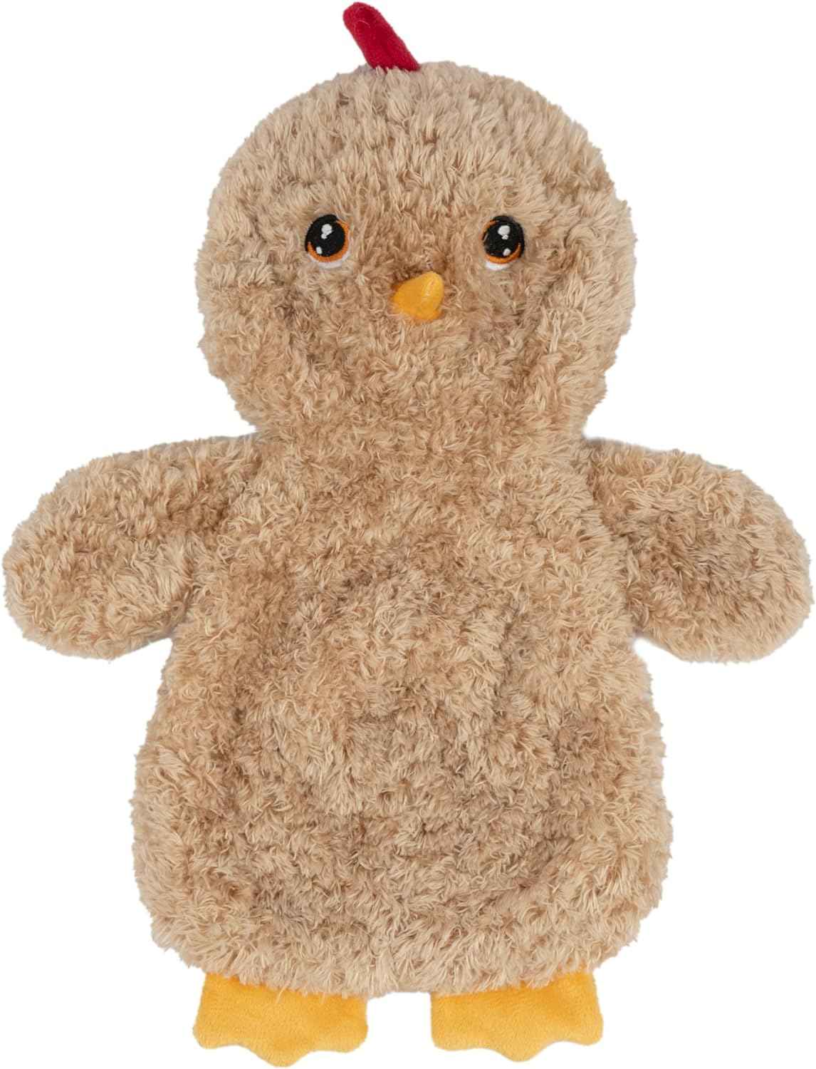 Best Pet Supplies Interactive Squeaky Dog Chew Toy, Ideal Dog Toys for Chewers, Small, Medium & Large Dogs, and Fetch Lovers - Crinkle Duck (Light Pink), Large