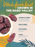 Natural Delights Organic Medjool Dates - USDA Certified, Fiber & Potassium, Naturally Sweet, Plump - 12 oz Tub (2-Pack)
