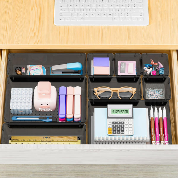 SpaceHacks 25 PCS Plastic Drawer Organizer Set for Storage and Organization