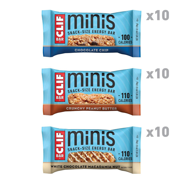 CLIF BAR Minis Variety Pack Made with Organic Oats Non-GMO Plant Based Snack-Size Energy Bars