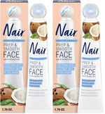 Sensitive skincare solution with collagen, coconut milk, and gentle face hair removal cream for smooth skin prep