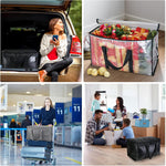 6-Pack Oversized Moving Bags with Reinforced Handles for Storage and Organization