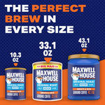 Maxwell House Original Roast Ground Coffee, 33.1 oz Canister, Medium Roast, 100% Arabica