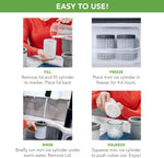 Tovolo Mini Ice Cylinder- Squeeze & Release- Set of 2, 1000422