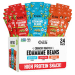 only bean crunchy roasted edamame variety pack 0.9oz 24 pack low carb keto snack