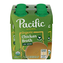 Pacific Foods Organic Low Sodium Chicken Broth 8 Ounce 4 Pack No Artificial Preservatives