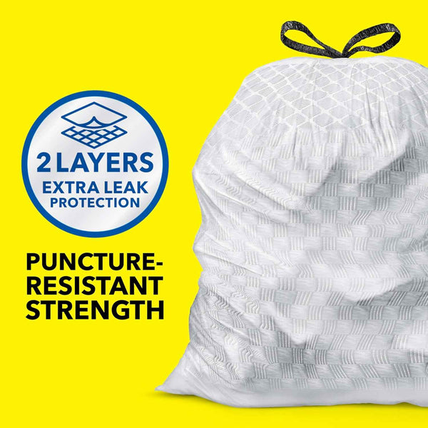 Tall Kitchen Trash Bags, 13 Gallon, 140 Count, Fresh Clean with ForceFlex Technology