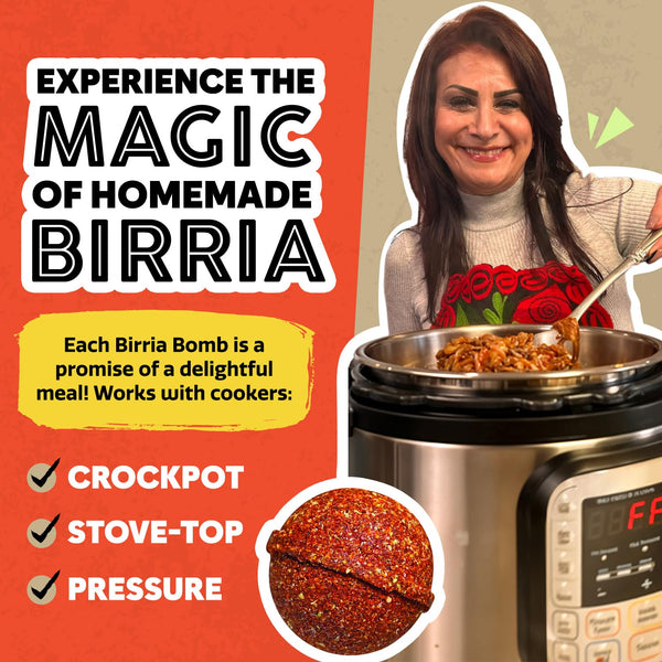 EZ Bombs Birria Bomb Seasoning, Pack of 2 - Authentic Mexican Spice Mix for Tacos, Burritos & Nachos - Made with Real Chiles & Herbs