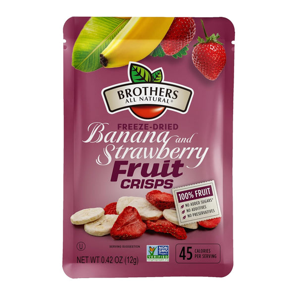 Brothers All Natural Freeze Dried Fruit Crisps Variety Pack 24 Single Serve Bags
