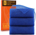 ujfqbh 3 pieces african bath sponge pink yellow purple exfoliating shower body scrubber