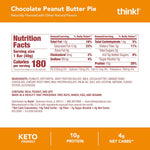 Delight Protein Bars, Chocolate Peanut Butter Pie, Low Sugar & Low Carb Gluten-Free Snack, Keto Friendly Snacks
