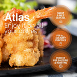 Atlas 750 mL Organic Cold Press Extra Virgin Olive Oil in Glass Bottle from Morocco