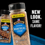 McCormick Montreal Steak Seasoning, No MSG, Gluten Free, 11.62 oz, Bold Savory Grilling Flavor for Meat and Vegetables
