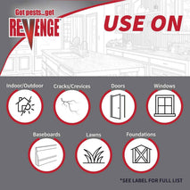 Revenge Spider & Ground Bee Killer for Indoors and Outdoors, 10 oz Ready-to-Use Dust Treatment Repels Ants, Bees, Roaches, Spiders and More