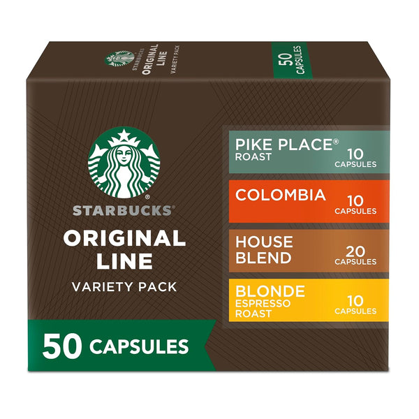 Starbucks Nespresso Original Line Blonde Roast Espresso Pods 50-count