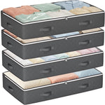 90L Under Bed Storage Containers for Linen Sheets and Clothing