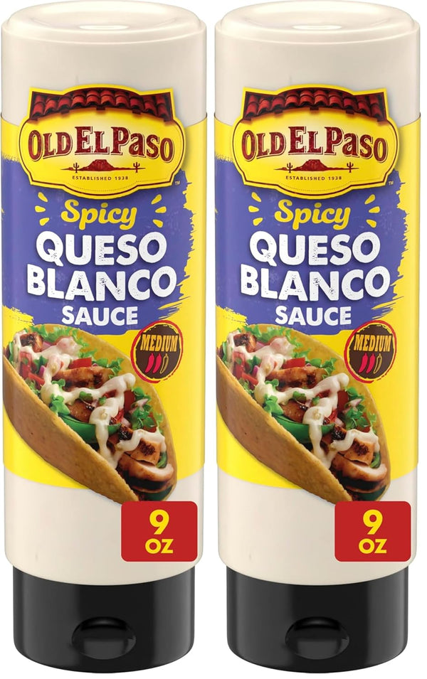 Old El Paso Creamy Queso Taco Sauce - Easy-Squeeze 9oz Bottle