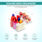 Utopia Kitchen Clear Pantry Organizers and Storage Bins 6 Pack