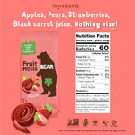 Bear Strawberry Raspberry Fruit Rolls Variety Pack, 8.4 OZ