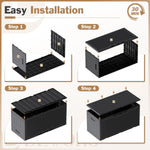 100 Gallon Waterproof Resin Deck Box for Patio Furniture and Garden Tools