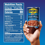 Bush's Best 16 oz Canned Pinto Beans, low fat and gluten free, great for soups, salads and plant-based meals, pack of 12