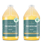 wholenaturals pure castile soap liquid ewg verified palm oil free unscented 64 fl oz