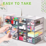 Acrylic Organizer with 20 Drawers for Office and Craft Storage