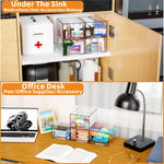Clear Stackable Storage Drawers for Organizing and Storage