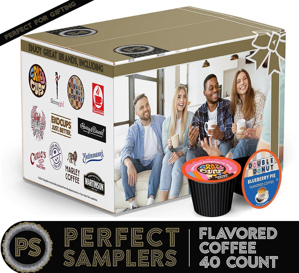 Crazy Cups Flavored Coffee Pods Variety Pack for Keurig K Cups Brewers