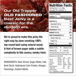 Old Trapper Beef Jerky, 8 Ounce Bag, Tender Meat Snacks for Lunches or Between Meals