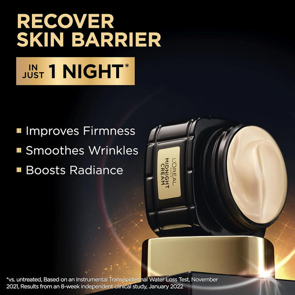 L'Oreal Paris Age Perfect Anti-Aging Midnight Cream, Face Moisturizer, 1.7oz, Serum Sample, Sensitive Skin