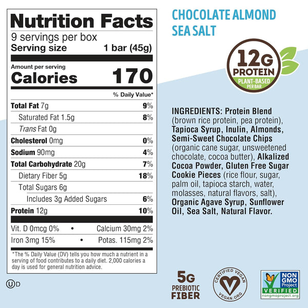 Lenny & Larry's Cookie-fied Protein Bars - 9x45g - 12g Plant Protein & 5g Fiber - Gluten-Free & Vegan
