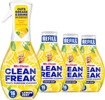 Mr. Clean Clean Freak Multi Surface Cleaning Spray, Deep Cleaning Mist Starter Kit and Refill Bundle, Unstopables Fresh Scent, 64 fl oz