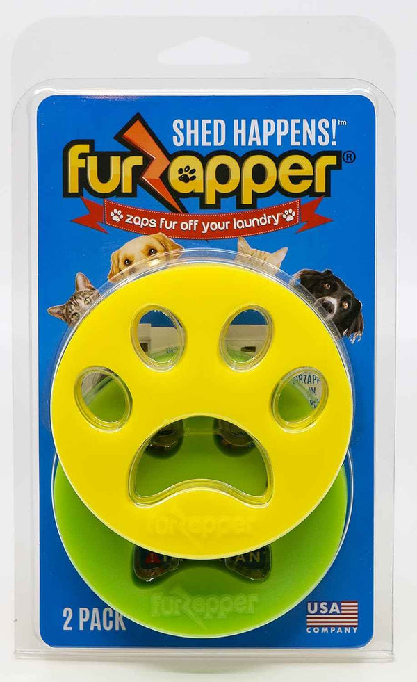 FurZapper Pet Hair Remover 2 Pack Reusable Dog Cat Hair Remover Tool for Laundry and Dryer Use